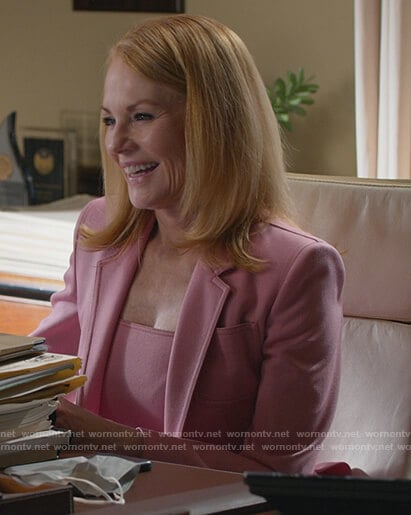 Lisa’s pink blazer and dress on All Rise