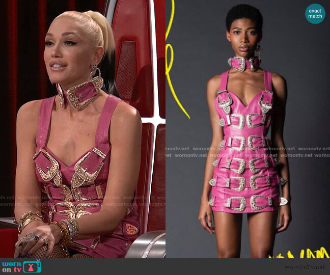 No Name Studio Charro Dress worn by Gwen Stefani on The Voice