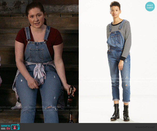 Levi's Original Overall Jeans worn by Debbie Gallagher (Emma Kenney) on Shameless