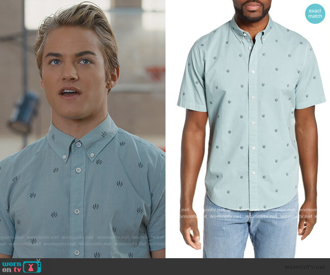 Rag and Bone Fit 2 Tomlin Dagger Slim Fit Sport Shirt worn by Mac Morris (Mitchell Hoog) on Saved By The Bell