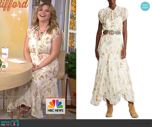 Polo Ralph Lauren Floral Short-Sleeve Dress worn by Jenna Bush Hager on Today