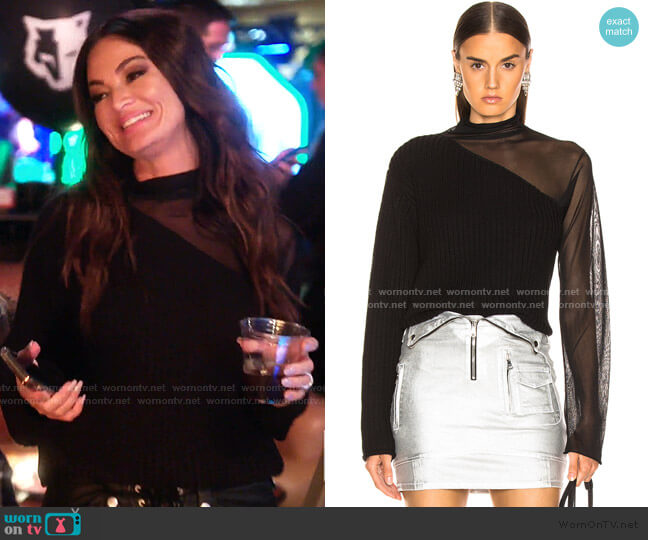 RTA Franny Sweater worn by Lisa Barlow on The Real Housewives of Salt Lake City