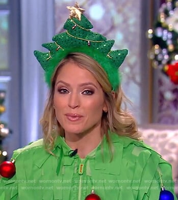 Sara’s Christmas tree onesie on The View