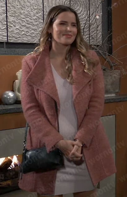 Sasha’s pink coat on General Hospital