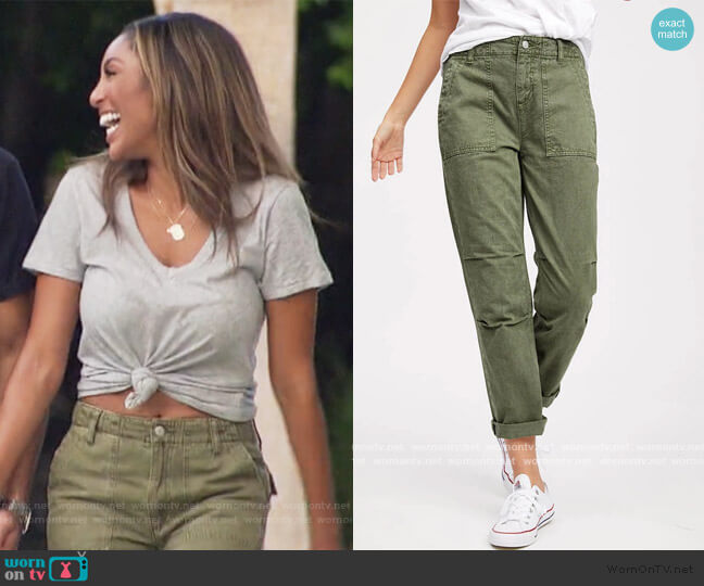 Socialite Austin Relaxed Surplus Pant worn by Tayshia Adams on The Bachelorette