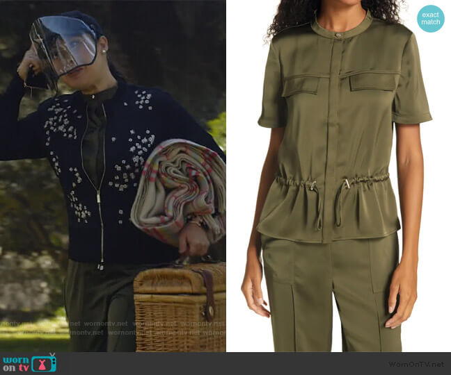 Ted Baker Ayvaa Blouse worn by Sherri Kansky (Ruthie Ann Miles) on All Rise