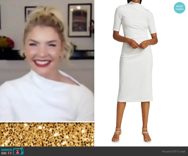 Acler Parkfield Wrap Sheath Dress worn by Amanda Kloots on The Talk