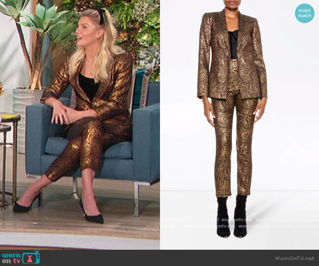 Alice + Olivia Richie Blazer worn by Amanda Kloots on The Talk