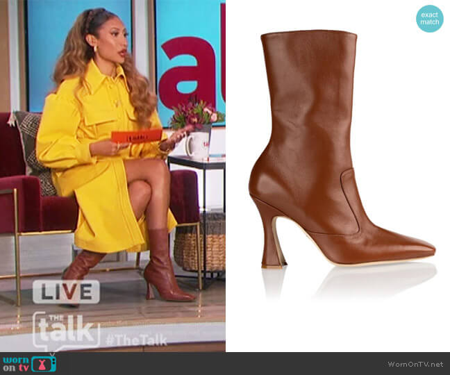 Brother Vellies Brandy Boot in Whiskey worn by Elaine Welteroth on The Talk