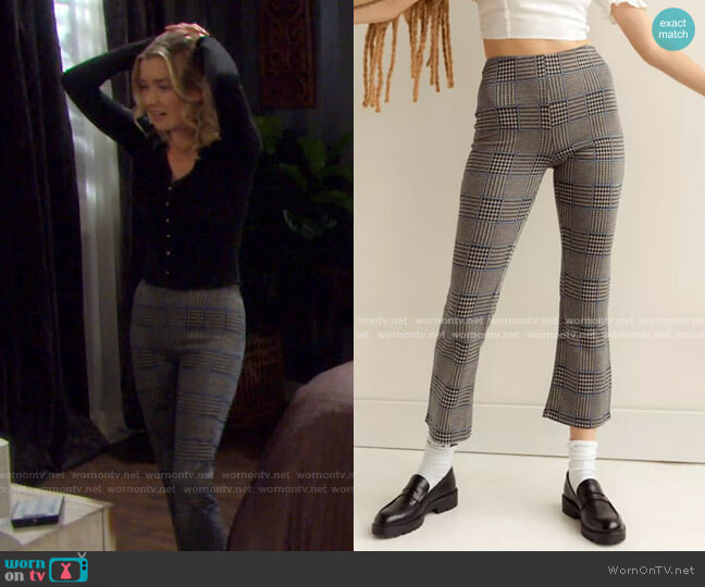 Urban Outfitters Cara High-Waisted Kick Flare Pant worn by Claire Brady (Isabel Durant ) on Days of our Lives