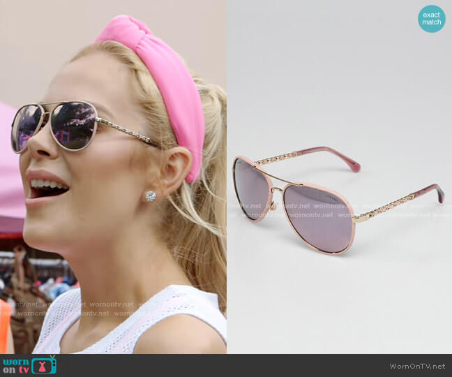 Chanel CC Aviator Pilot Sunglasses worn by Kameron Westcott on The Real Housewives of Dallas