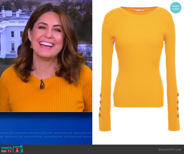 Cotton by Autumn Cashmere Ribbed cotton-blend sweater
