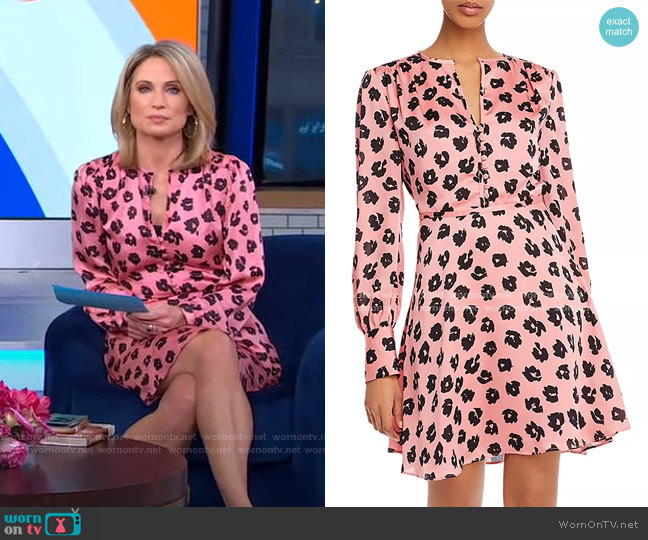 Equipment Danette A-Line Mini Dress worn by Amy Robach on Good Morning America