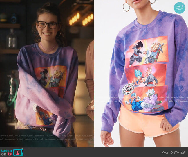 Forever 21 Super Dragon Ball Z Graphic Sweatshirt