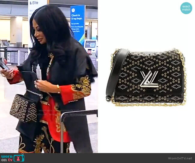 Louis Vuitton Grommet Embellished Twist Handbag Limited Edition worn by Jen Shah on The Real Housewives of Salt Lake City