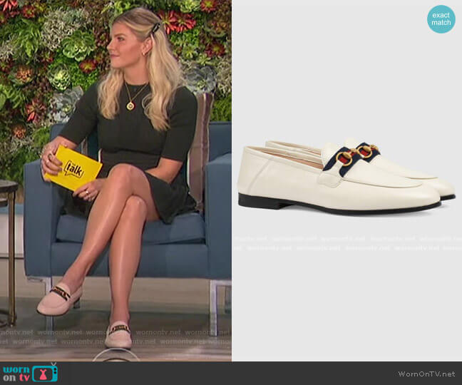 Gucci Loafer with Web worn by Amanda Kloots on The Talk