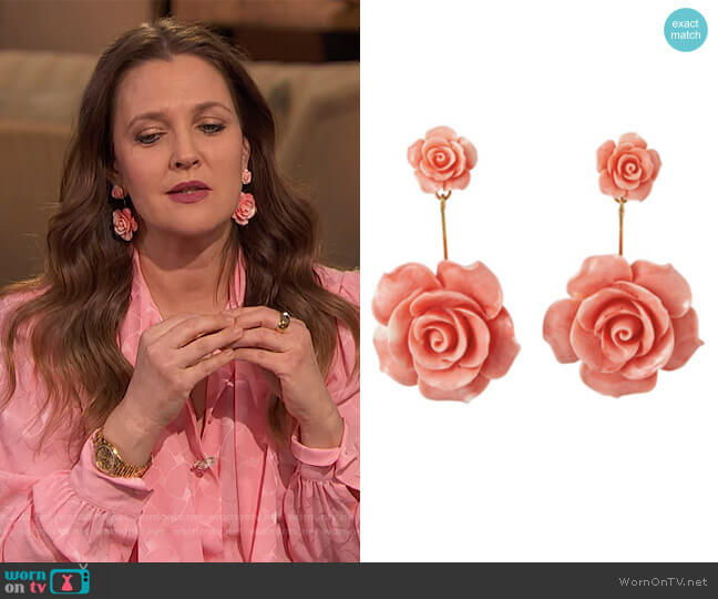 Jennifer Behr Johanna Earring worn by Drew Barrymore on The Drew Barrymore Show