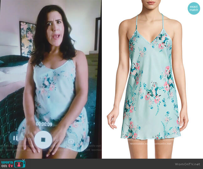 In Bloom Lovin You Floral Chemise worn by Shannon Ross (Nicole Power) on Kims Convenience