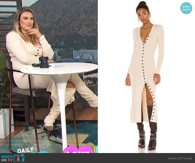 LPA Kavala Sweater Dress worn by Carissa Loethen Culiner on E! News
