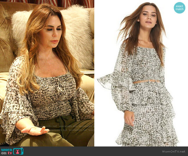 Misa Ilsa Top worn by D’Andra Simmons on The Real Housewives of Dallas