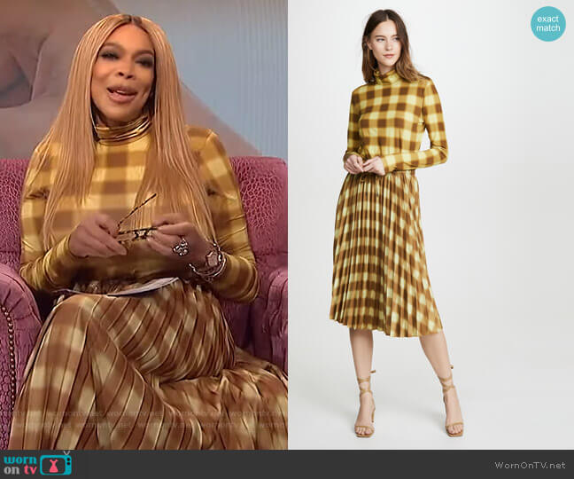 Proenza Schouler Jersey Long Sleeve Turtleneck worn by Wendy Williams on The Wendy Williams Show
