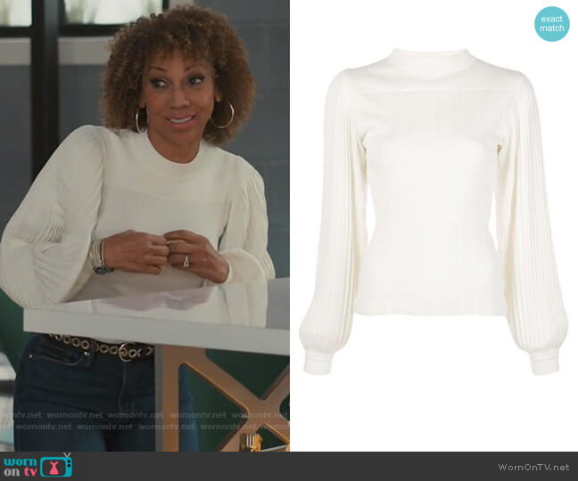 Proenza Schouler Knife Pleated Knit Top