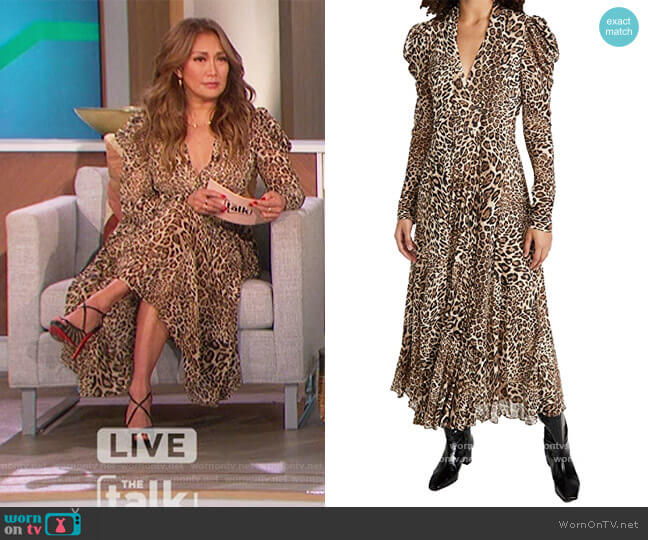Ronny Kobo Bernadette Dress worn by Carrie Inaba on The Talk