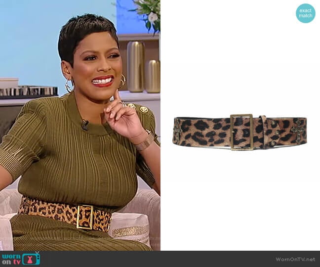 Born To Roam Roma Belt worn by Tamron Hall on Tamron Hall Show