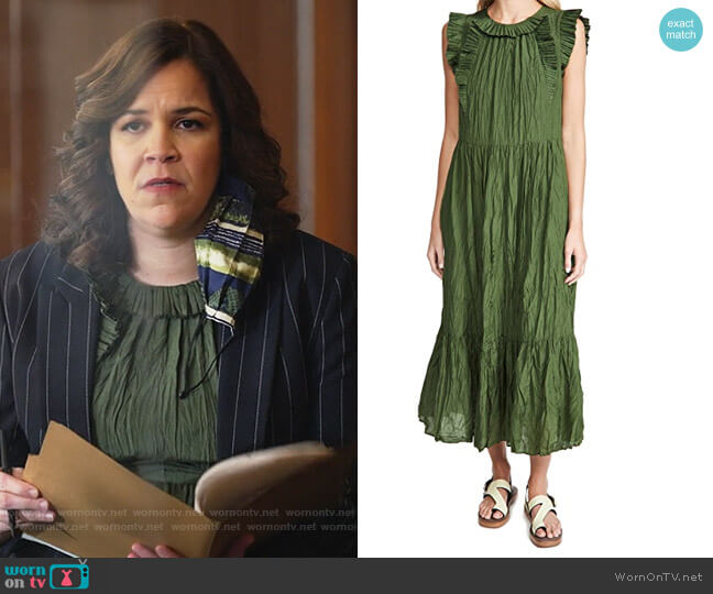 Sea Tessa Sleeveless Maxi Dress worn by Sara Castillo (Lindsay Mendez) on All Rise