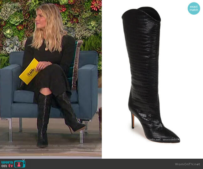 Schutz Maryana Pointed Toe Boot worn by Amanda Kloots on The Talk