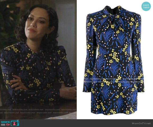 Self Portrait Open Back Fitted Dress worn by Hermosa Lodge (Mishel Prada) on Riverdale