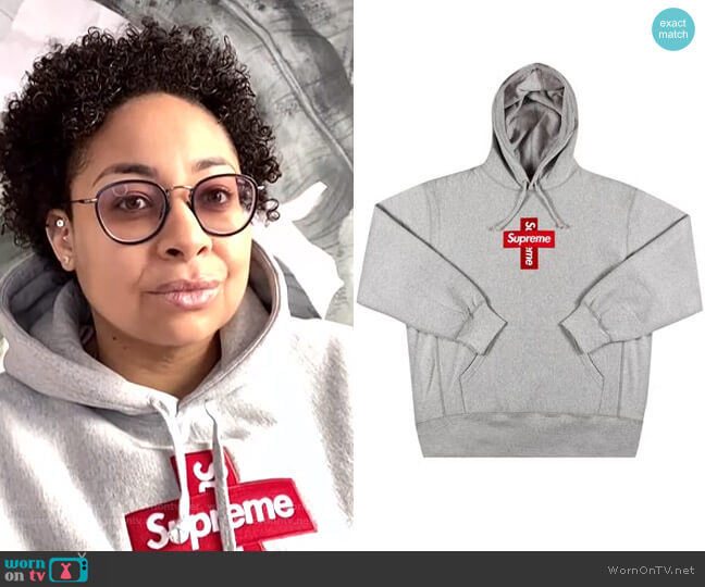 Supreme Cross Box Logo Hooded Sweatshirt