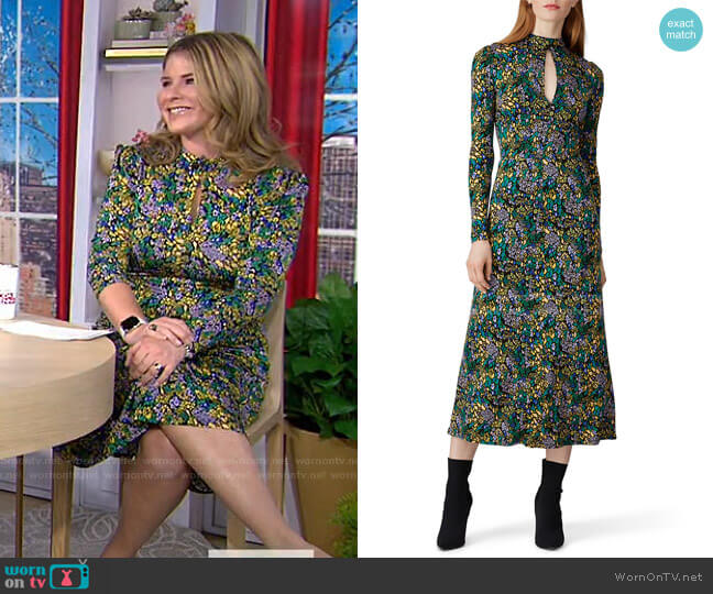 Tanya Taylor Leopard Print Andrea Dress worn by Jenna Bush Hager on Today