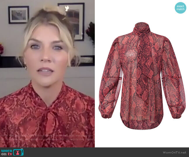 Toccin Lantern Blouse worn by Amanda Kloots on The Talk