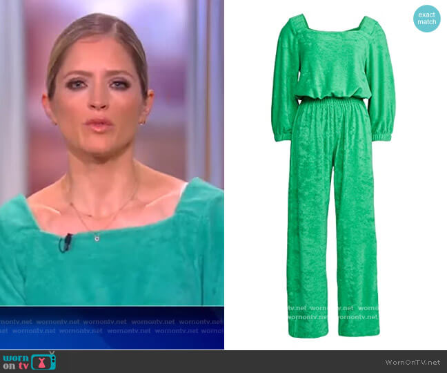 Warm Fun Funsie Jumpsuit worn by Sara Haines on The View