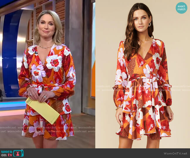 Adelyn Rae Azaila Dress worn by Amy Robach on Good Morning America