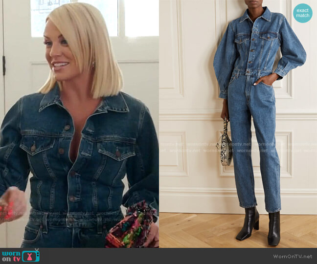Agolde Denim Jumpsuit worn by Whitney Rose on The Real Housewives of Salt Lake City