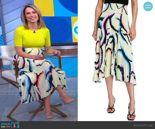 A.L.C. Sonali Skirt worn by Amy Robach on Good Morning America