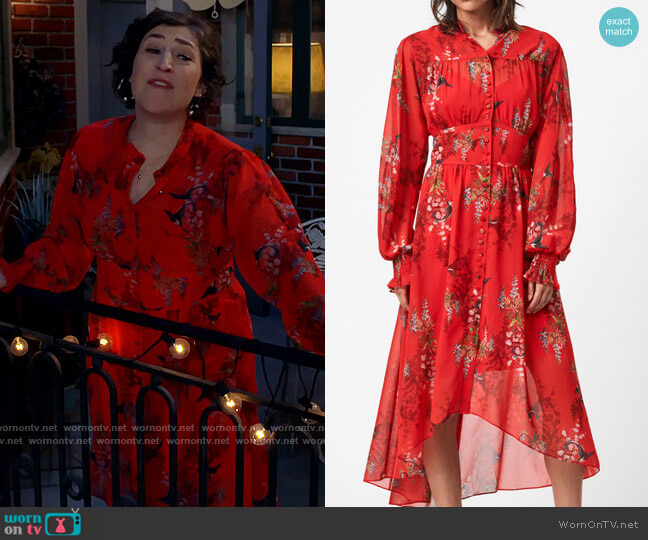 All Saints Leonie Melisma Dress worn by Kat Silver (Mayim Bialik) on Call Me Kat