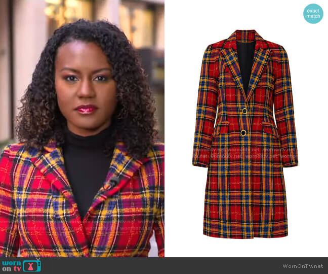 Amanda Uprichard Vail Coat worn by Janai Norman on Good Morning America