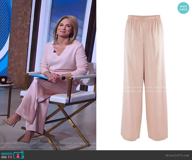 Anine Bing Romy Trousers worn by Amy Robach on Good Morning America
