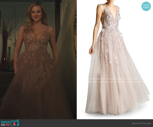 Basix Embellished Tulle Ball Gown worn by Betty Cooper (Lili Reinhart) on Riverdale