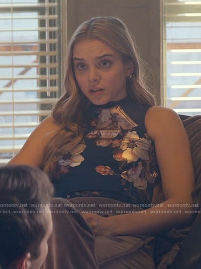 Bette’s floral leotard on Tiny Pretty Things