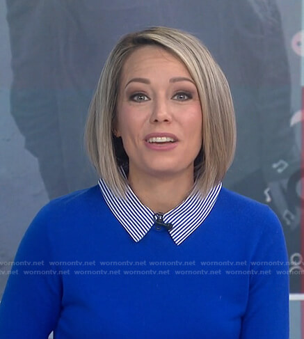 Dylan’s blue collared sweater on Today