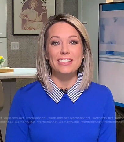 Dylan’s blue collared sweater on Today
