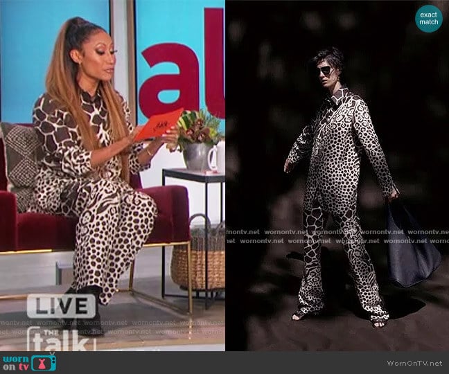 Salvatore Ferragamo 2021 Resort Collection worn by Elaine Welteroth on The Talk