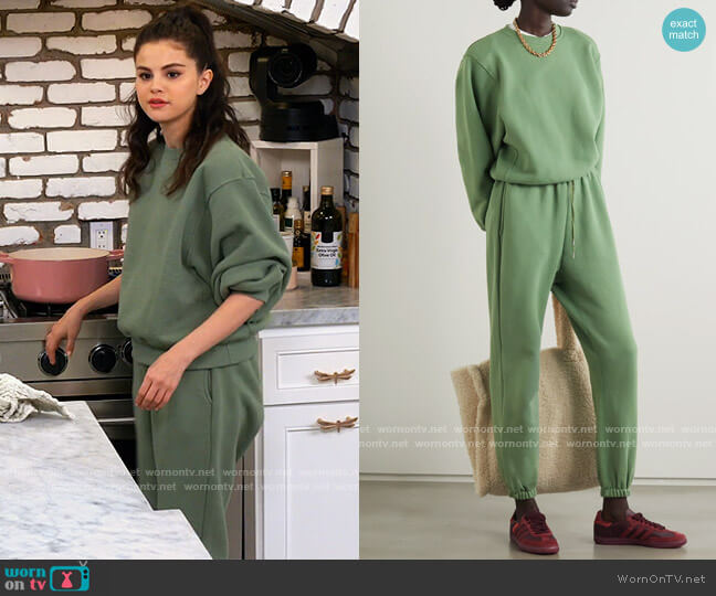 Frankie Shop Vanessa Sweatshirt worn by Selena Gomez on Selena + Chef