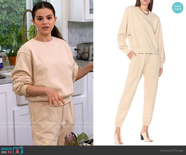 Frankie Shop Vanessa Sweatshirt worn by Selena Gomez on Selena + Chef