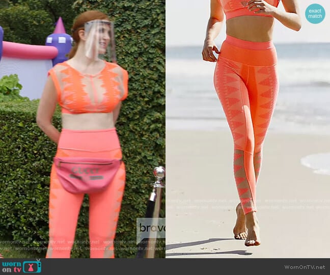 Free People High-Rise 7/8 Riptide Legging worn by Jennifer Davis Long on The Real Housewives of Dallas