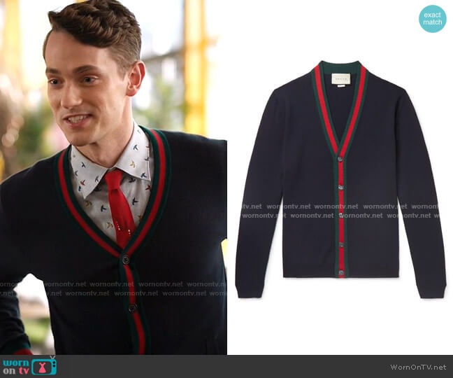 Gucci Wool cardigan with Web